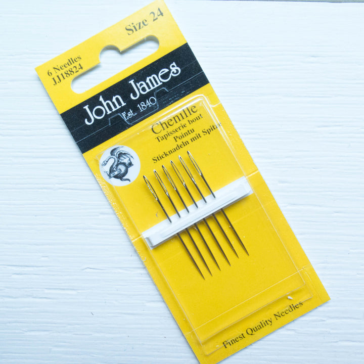 John James Chenille Needles - Size 24 Needles - Snuggly Monkey