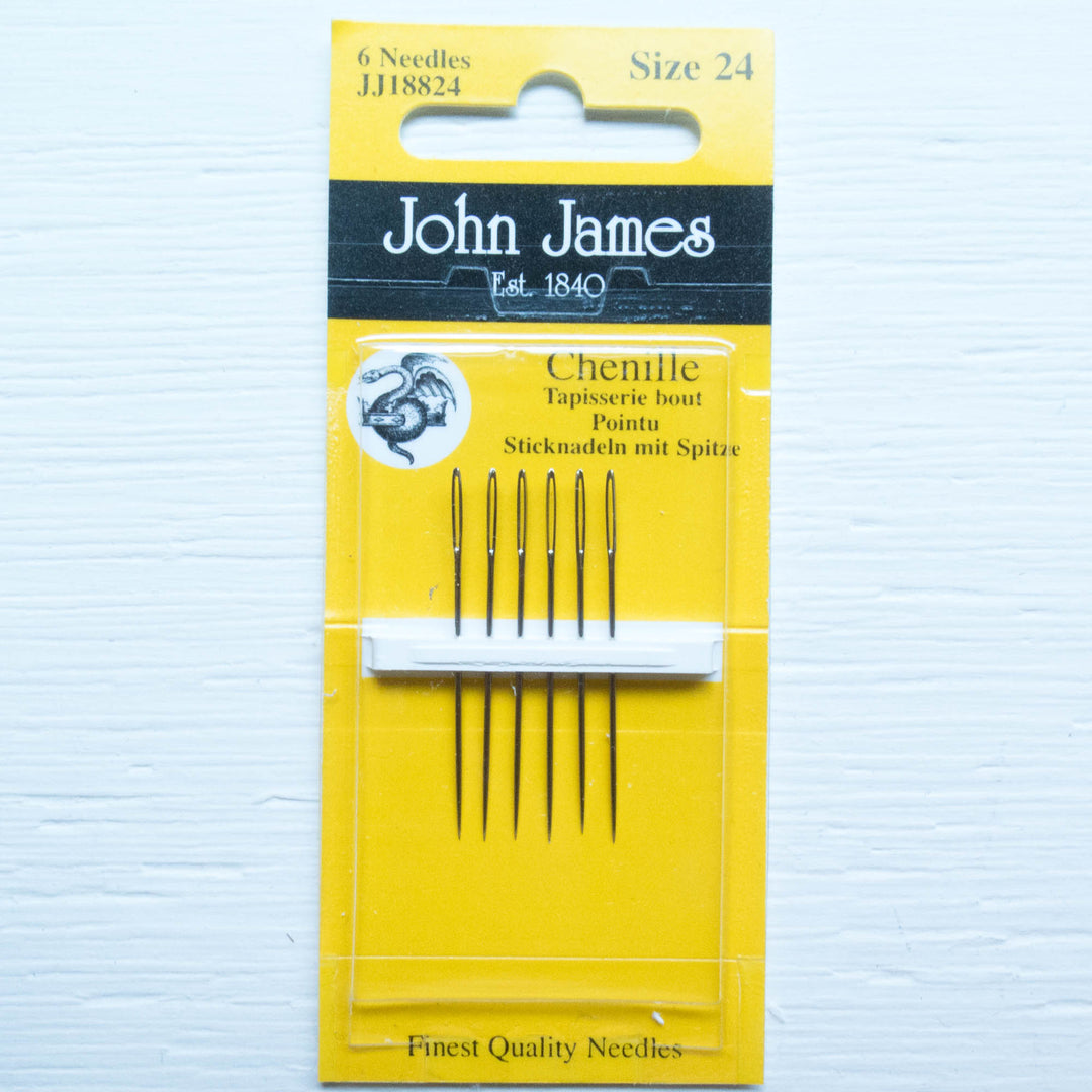 John James Chenille Needles - Size 24 Needles - Snuggly Monkey