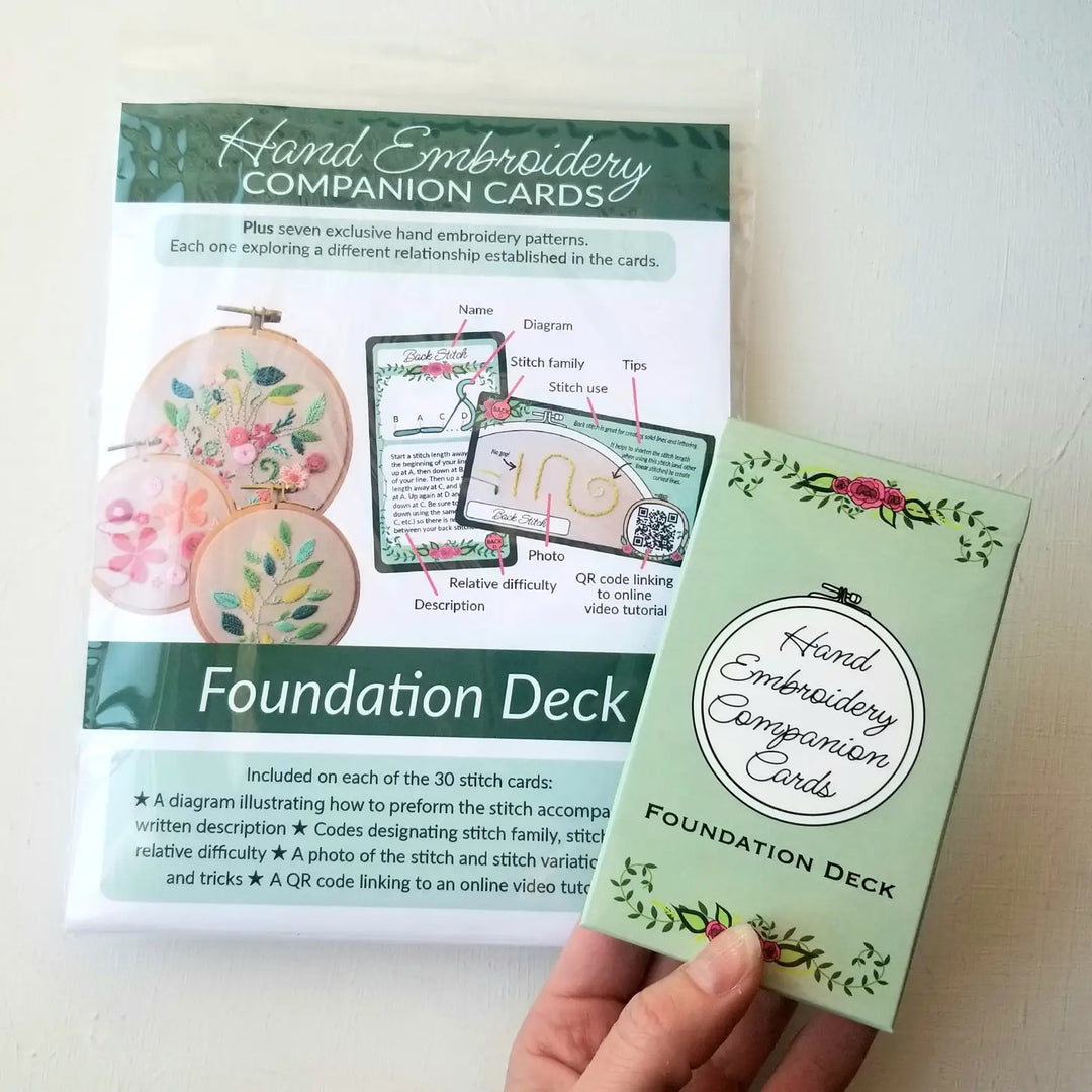 Hand Embroidery Companion Cards :: The Foundation Deck