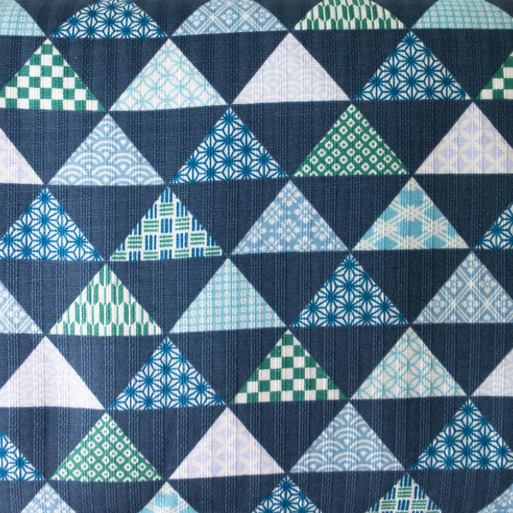 Kei Fabric Kyoto Story Dobby Cotton - Wagara Triangles