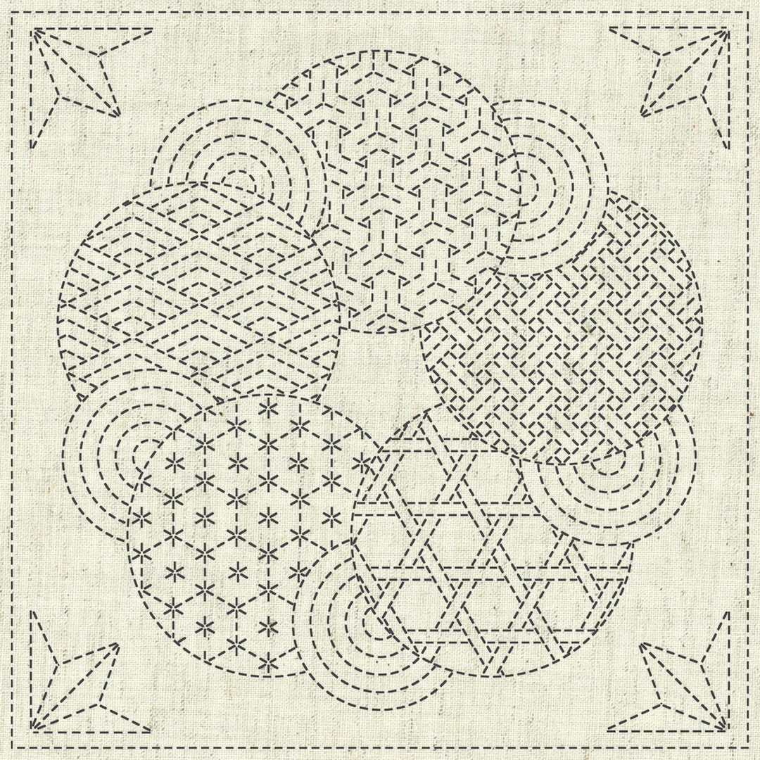 Sashiko Stencil - Hishi Sekaiha – Snuggly Monkey