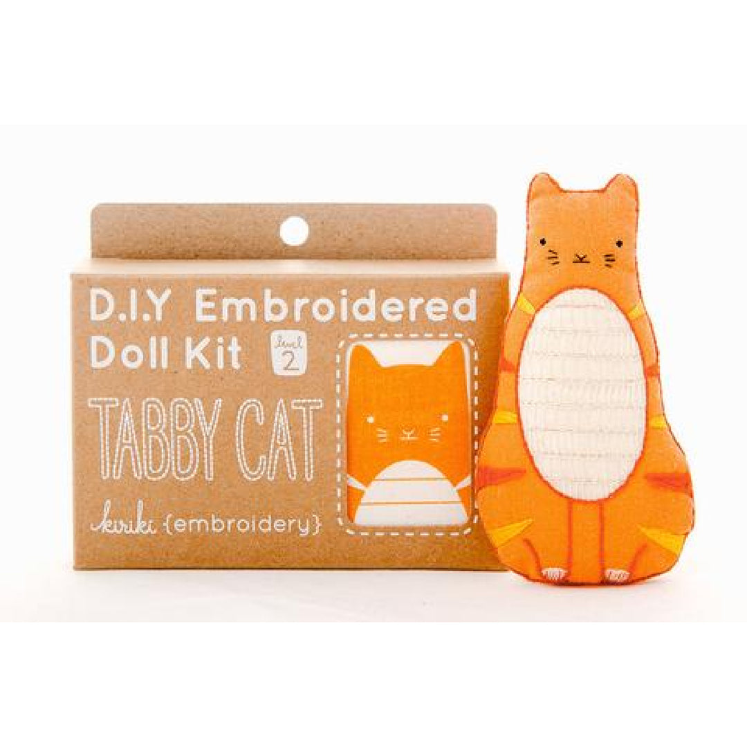 Tabby Cat Plushie Embroidery Kit