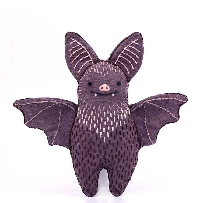 Bat Plushie Embroidery Kit