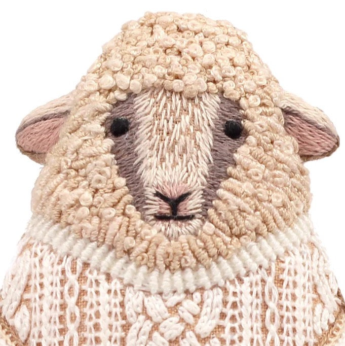 Sheep Doll Embroidery Kit – Snuggly Monkey