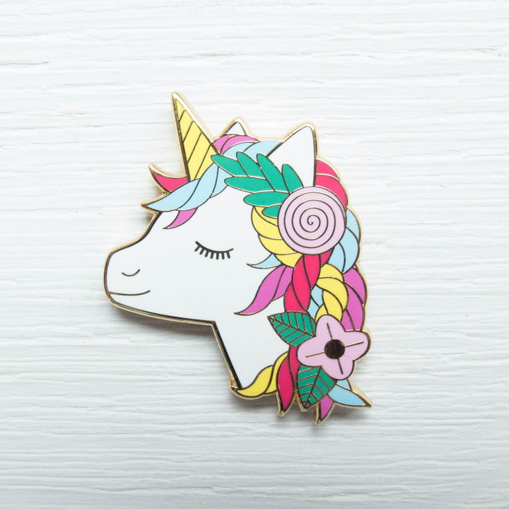 Unicorn Enamel Needle Minder Needle Minder - Snuggly Monkey