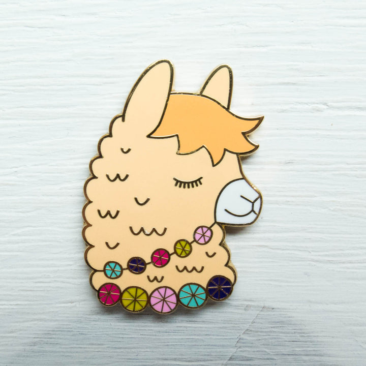 Cute Llama Needleminder Needle Minder - Snuggly Monkey