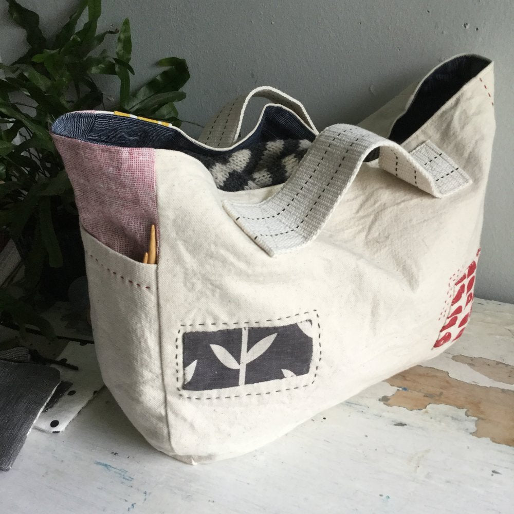 Side Handle Gusset Tote Sewing Pattern