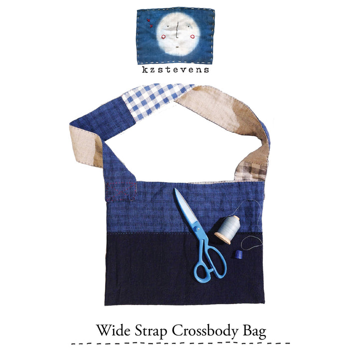 Wide Strap Crossbody Bag Sewing Pattern