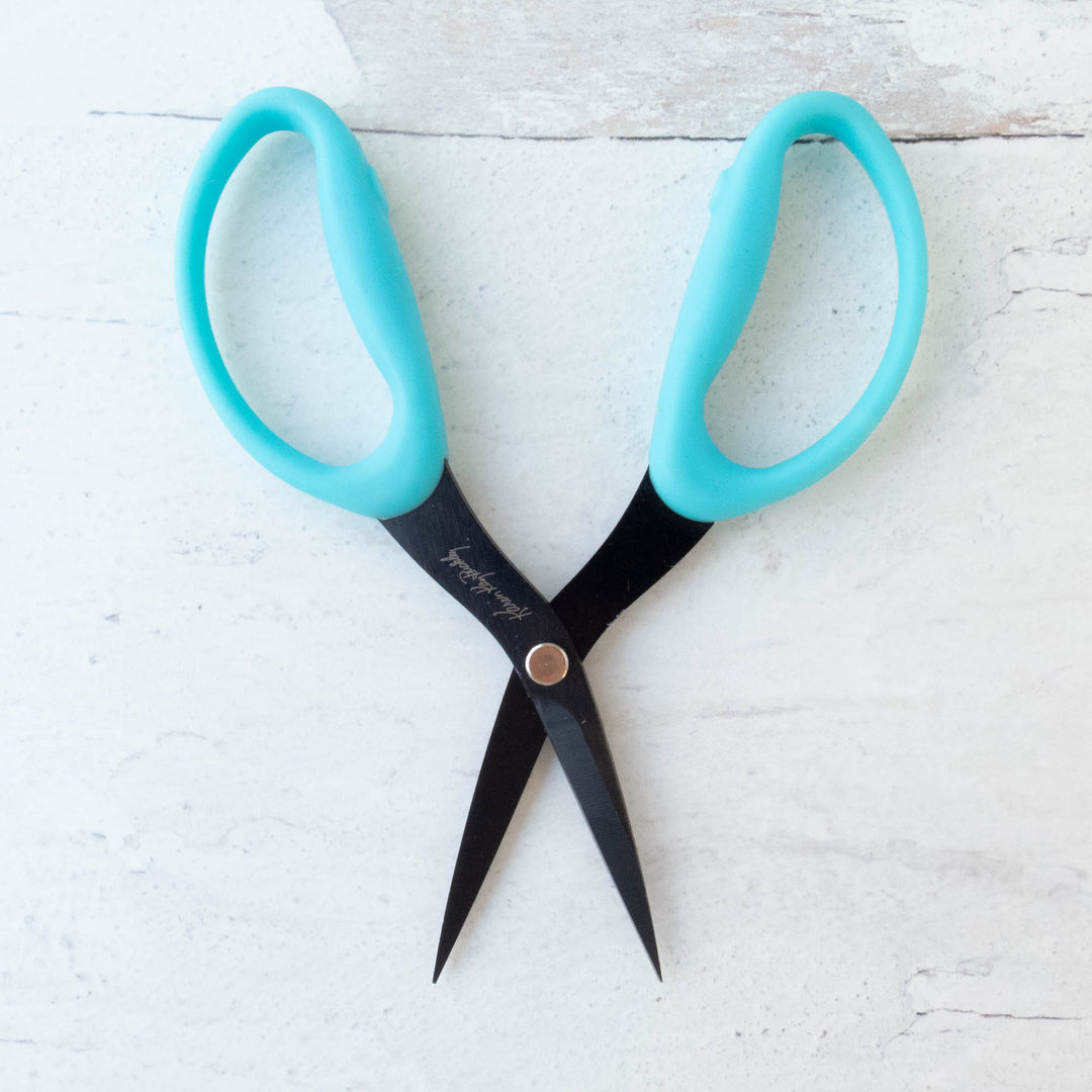 8 inch Teal Sewing Shears – Snuggly Monkey