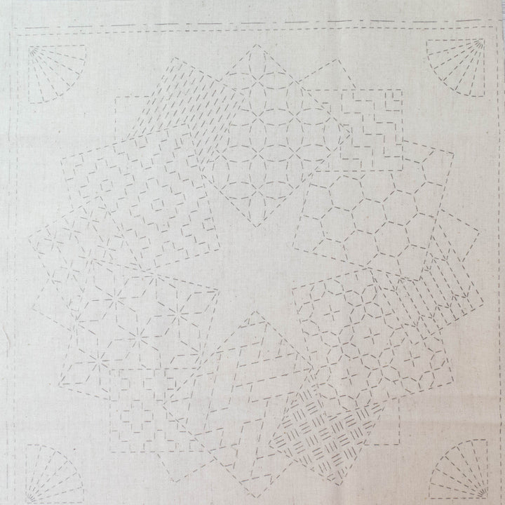 Kaza-Guruma 1 Sashiko Embroidery Sampler