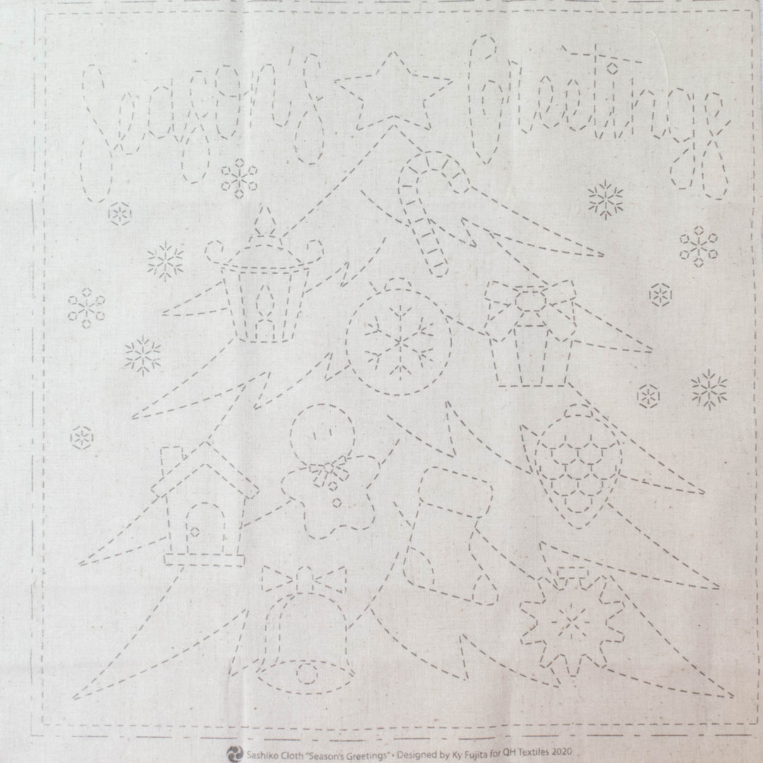 Season's Greetings Sashiko Embroidery Sampler