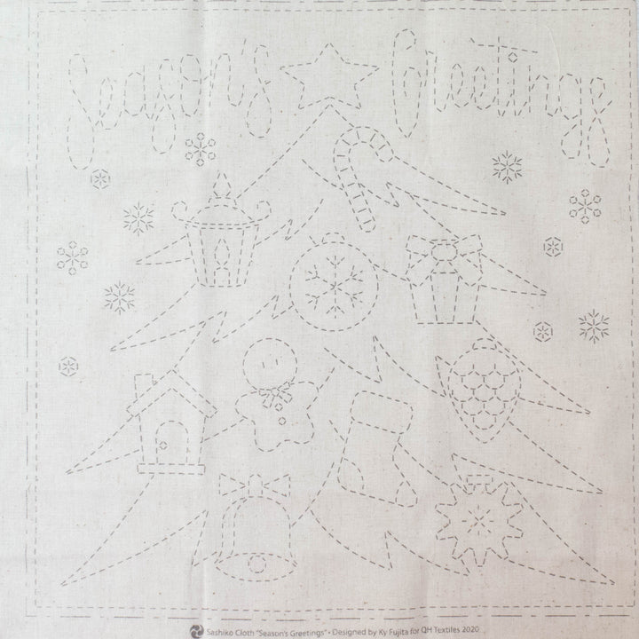 Season's Greetings Sashiko Embroidery Sampler