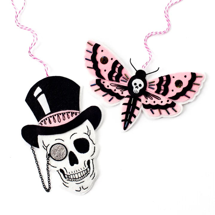 Halloween Moth Wool Felt Ornament Kit – Snuggly Monkey