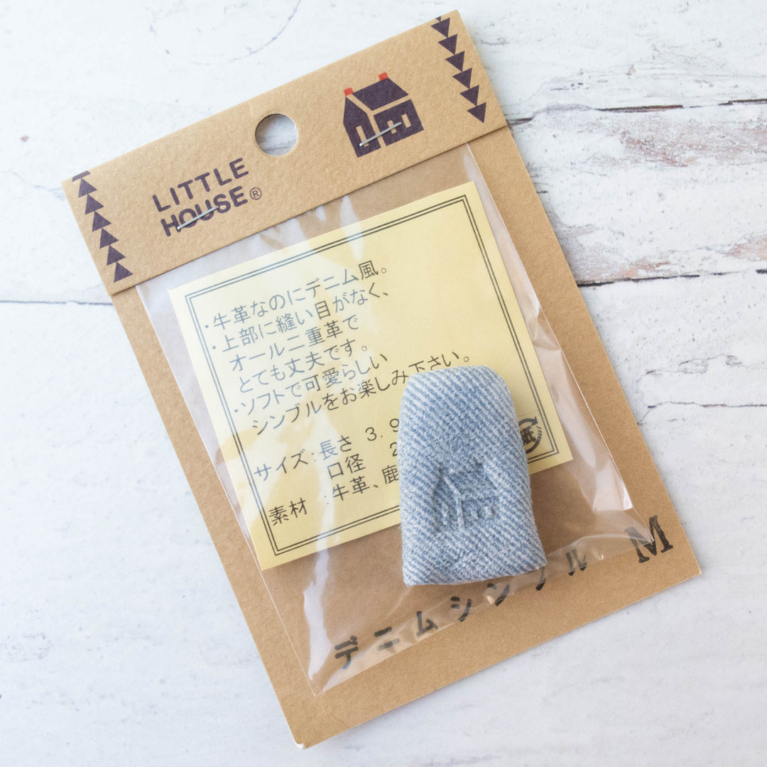 Little House Leather Thimble - Faux Denim