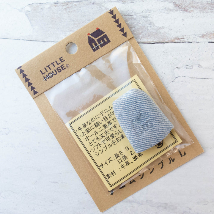 Little House Leather Thimble - Faux Denim