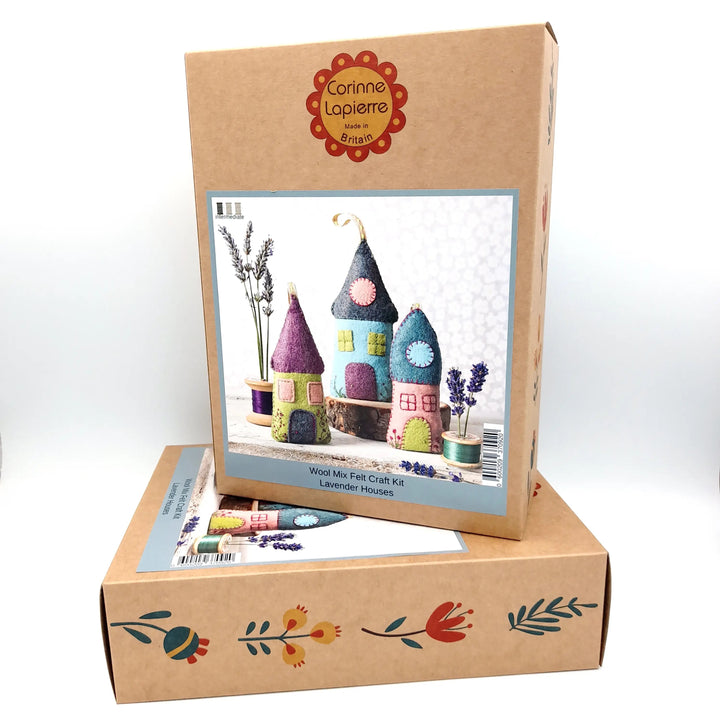 Lavender Houses Felt Embroidery Craft Kit