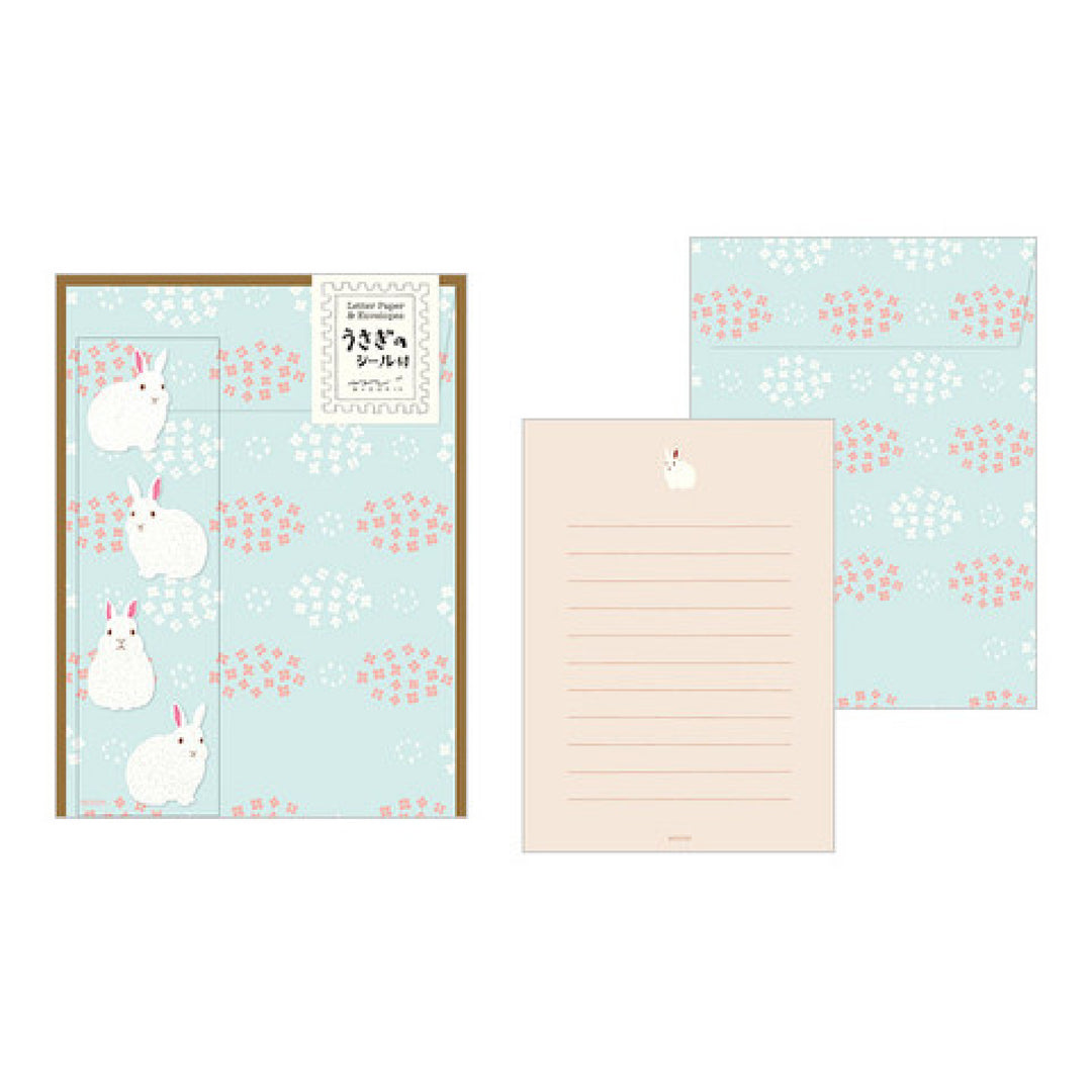 Japanese Letter Writing Set - Rabbits