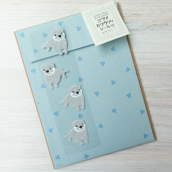 Japanese Letter Writing Set - Otters