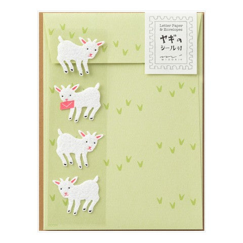 Japanese Letter Writing Set - Goats