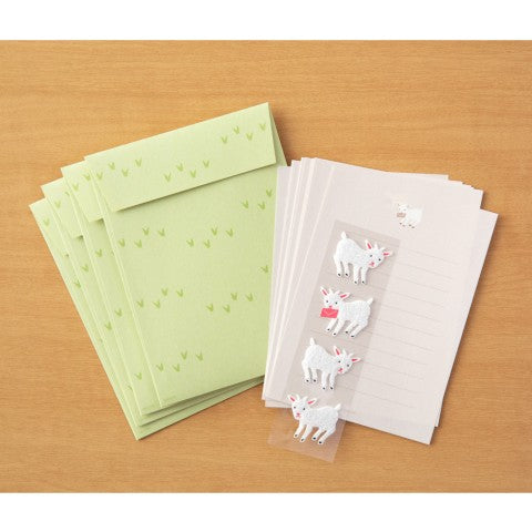 Japanese Letter Writing Set - Goats