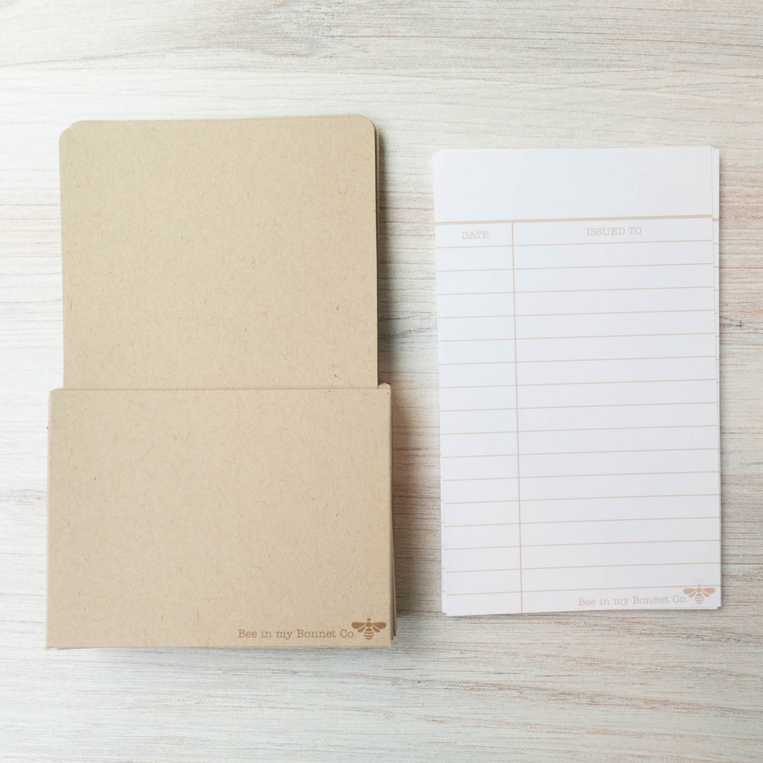 Retro Library Card Project Labels Pack