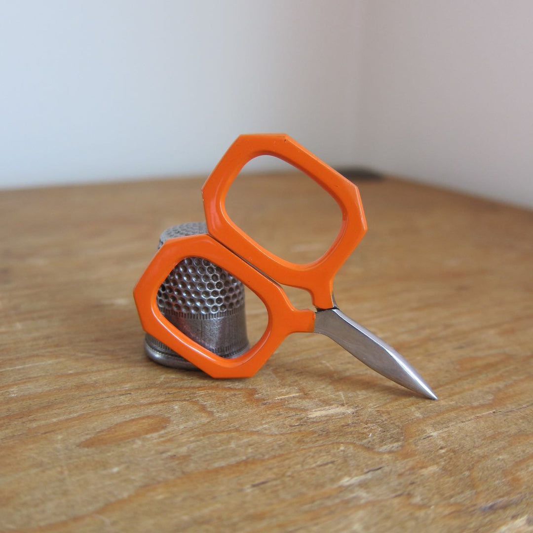 Little Gem Embroidery Scissors - Orange Scissors - Snuggly Monkey