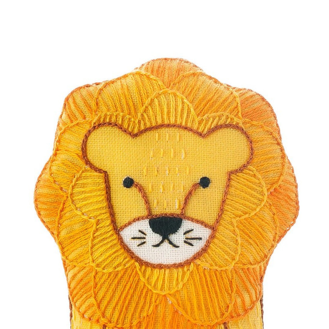 Lion Plushie Embroidery Kit