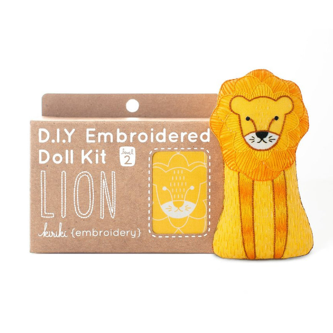 Lion Plushie Embroidery Kit