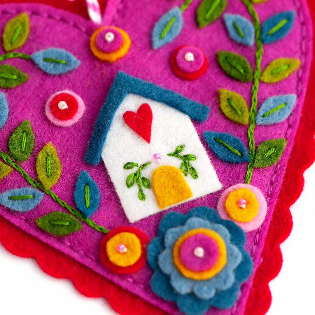 PDF PATTERN - Heart & Home Wool Felt Ornaments Pattern