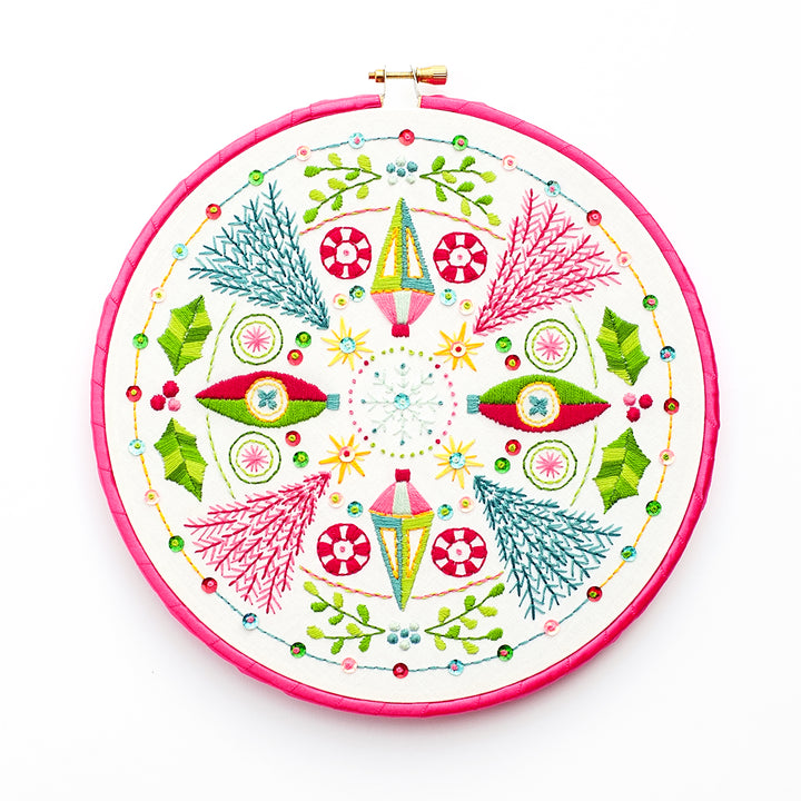 PDF PATTERN - Holiday Mandala Embroidery Pattern