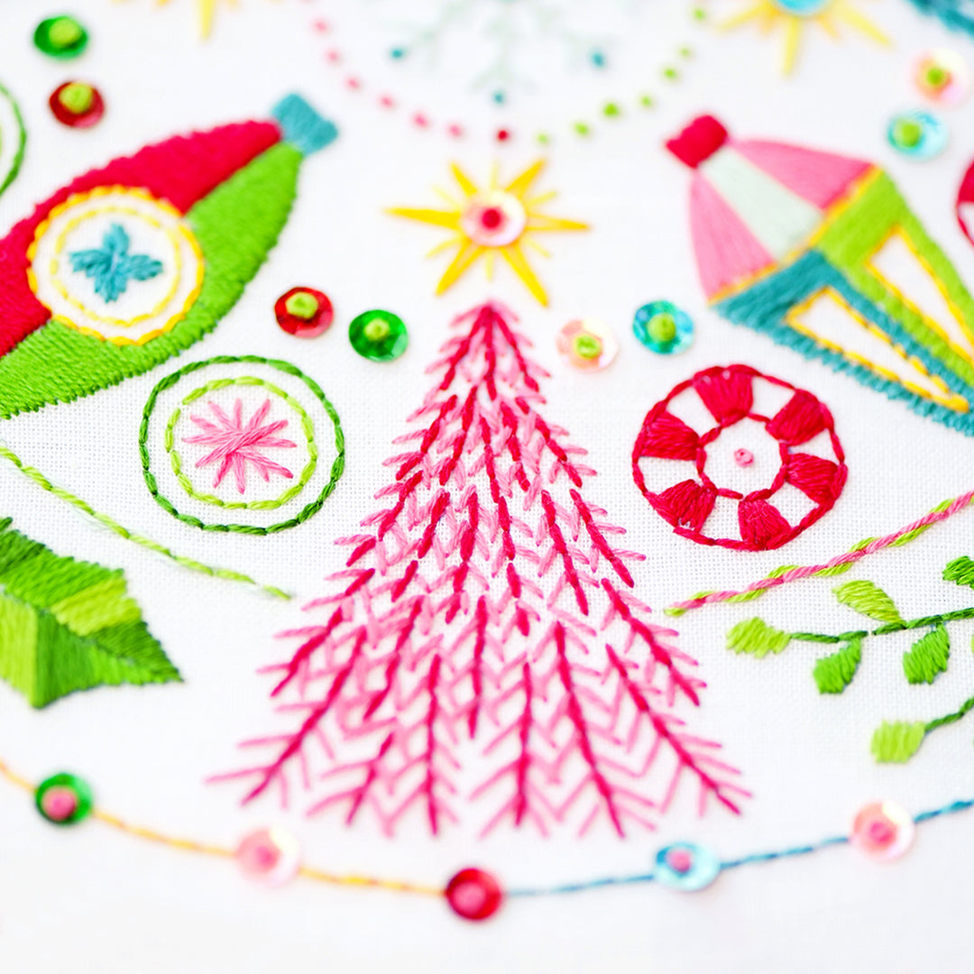 PDF PATTERN - Holiday Mandala Embroidery Pattern