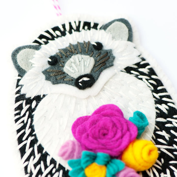 PDF PATTERN - Hedgehog Wool Felt Ornament Pattern