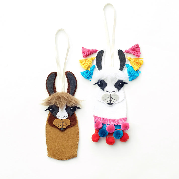 PDF PATTERN - Llama Wool Felt Ornament Pattern