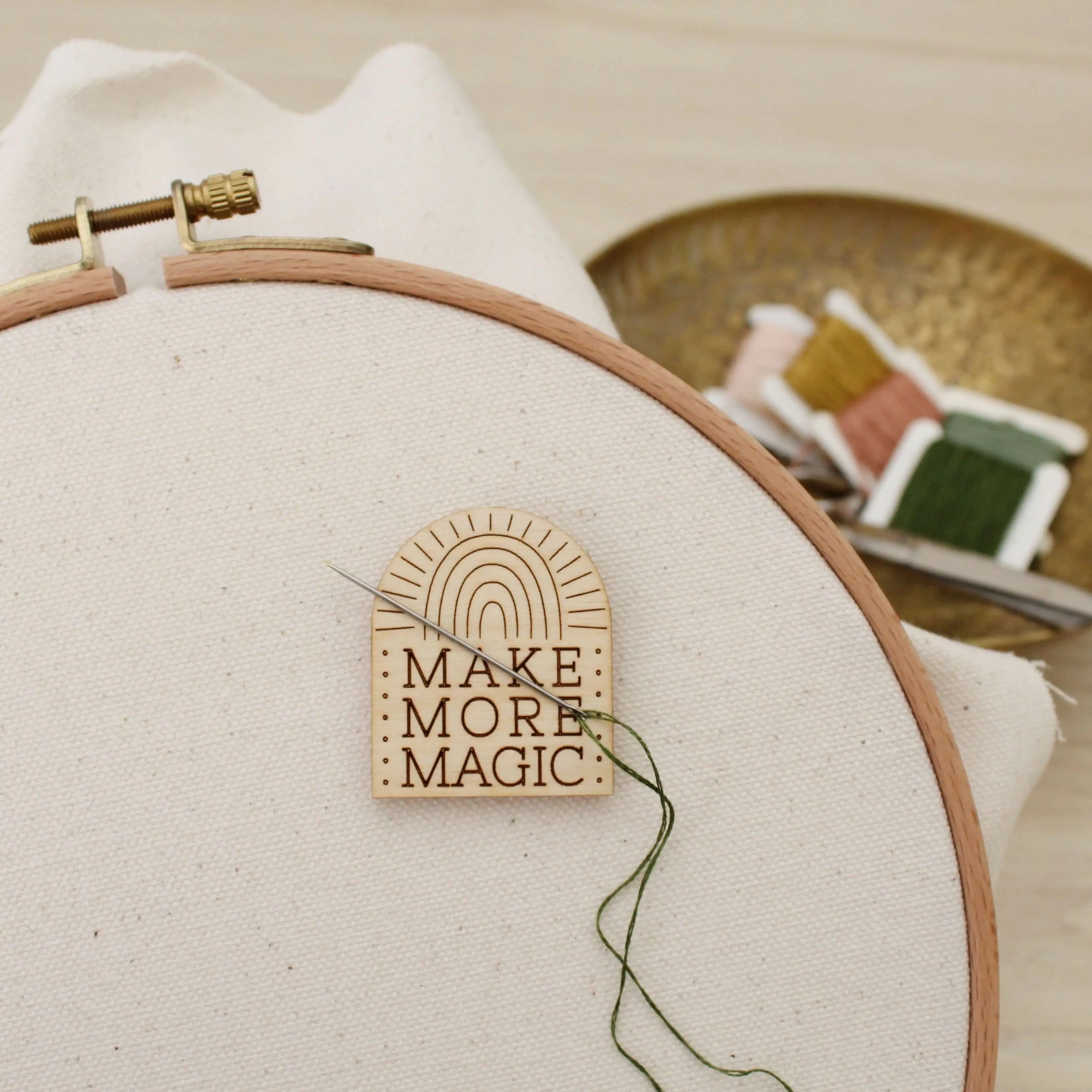 Life is Short, Buy the Canvas! Needle Minder Magnet --Gift for Stitchers