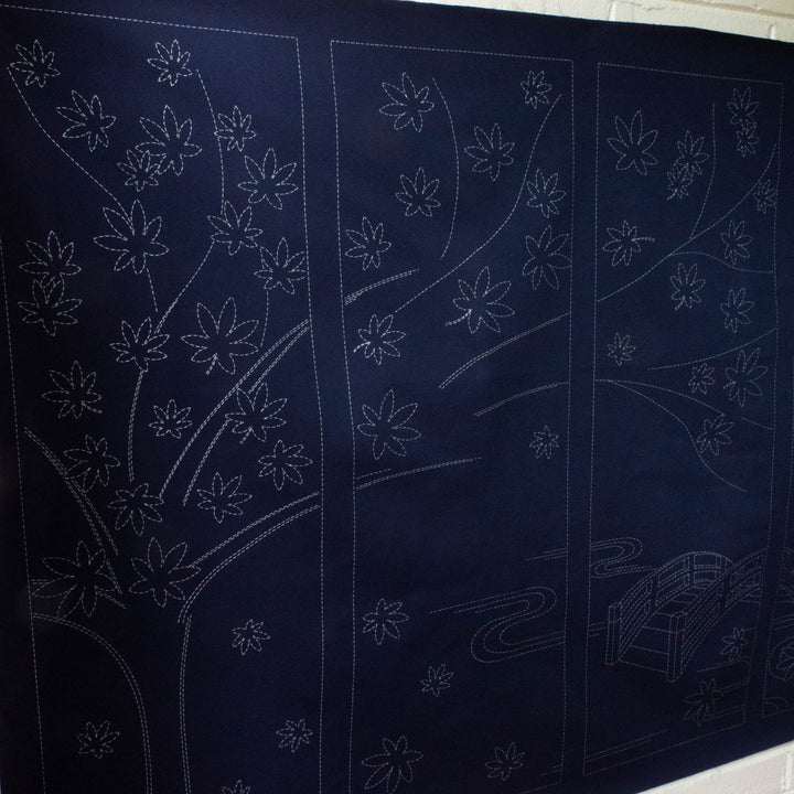 Large Sashiko Panel - Maple Tree