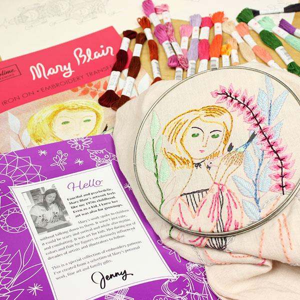 Mary Blair Embroidery Pattern Portfolio Patterns - Snuggly Monkey