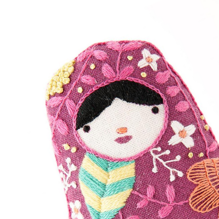 Matryoshka Embroidery Kit by Kiriki Press Embroidery Kit - Snuggly Monkey