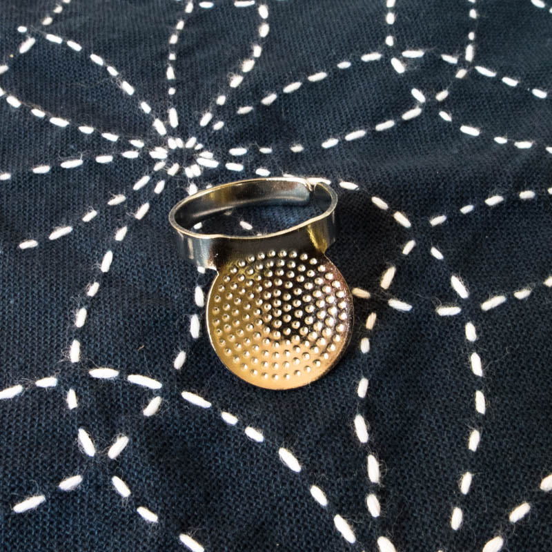 Metal Sashiko Thimble Sashiko - Snuggly Monkey