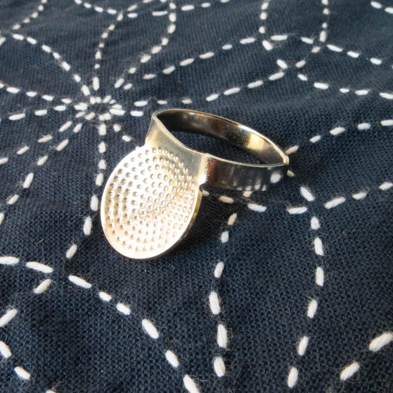 Metal Sashiko Thimble Sashiko - Snuggly Monkey