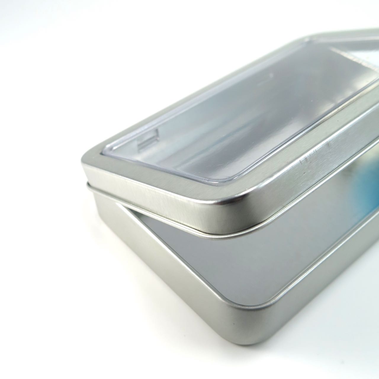 Large rectangular store tin containers