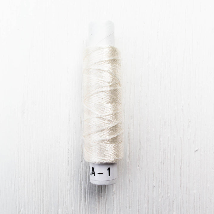 Olympus Metallic Embroidery Floss - White Floss - Snuggly Monkey