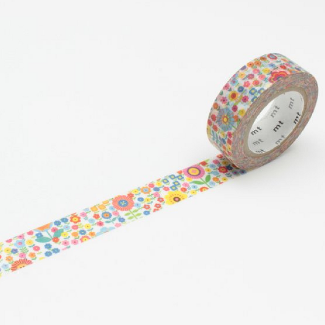 Mini Flower Garden Japanese Washi Tape