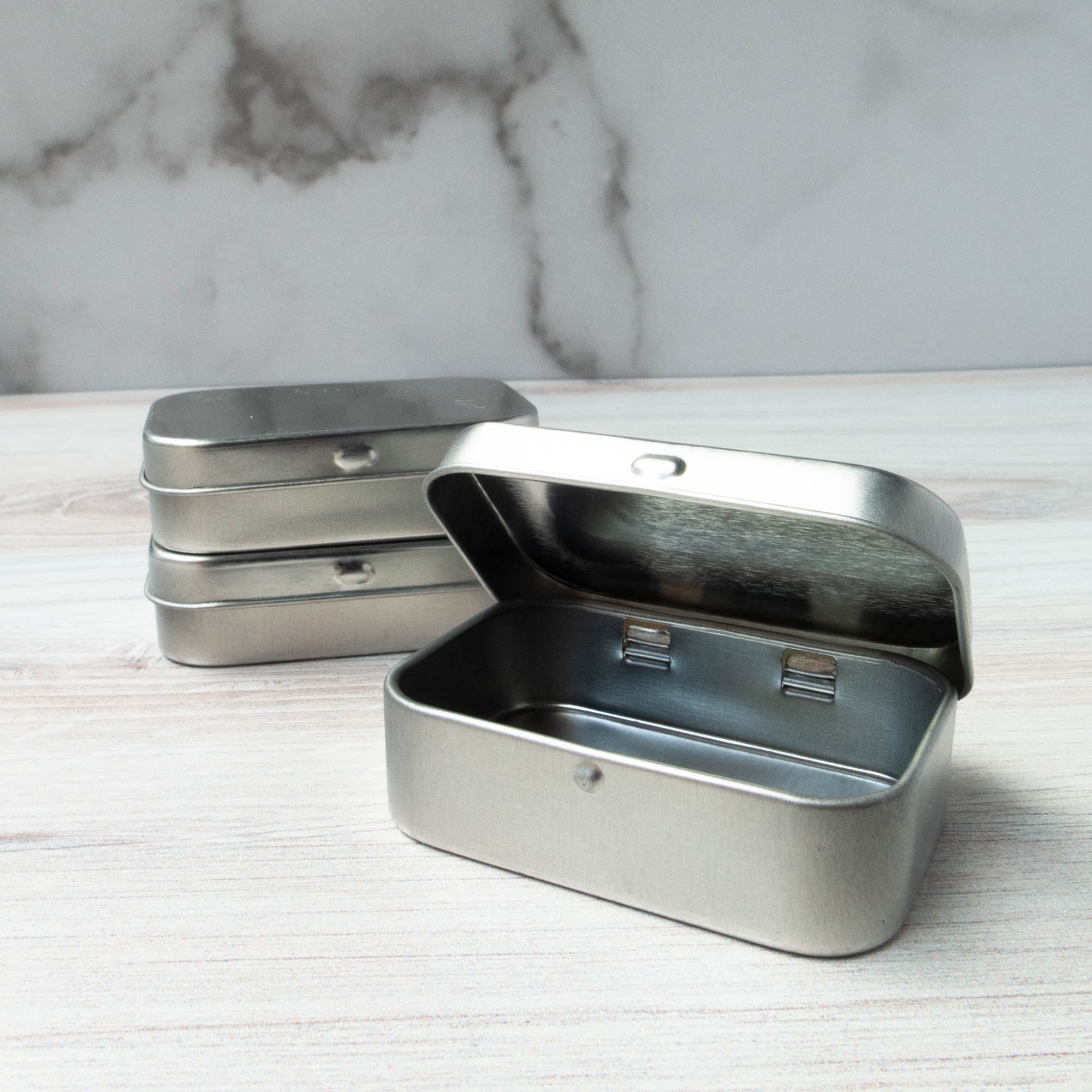 Metal Hinge Tin Container Mini Portable Small Storage Container Kit With  Lid, Used For Home Storage - Temu South Korea