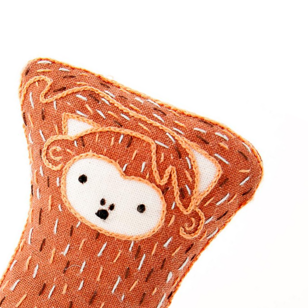 Monkey Plushie Embroidery Kit by Kiriki Press Embroidery Kit - Snuggly Monkey
