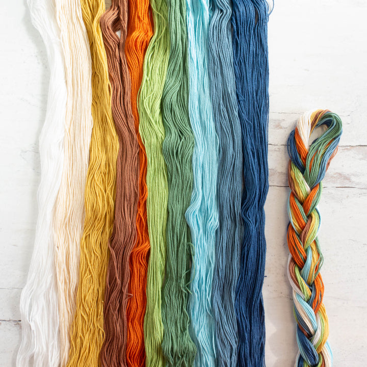Multi-Color Sashiko Thread Braids - Southwest Dreams