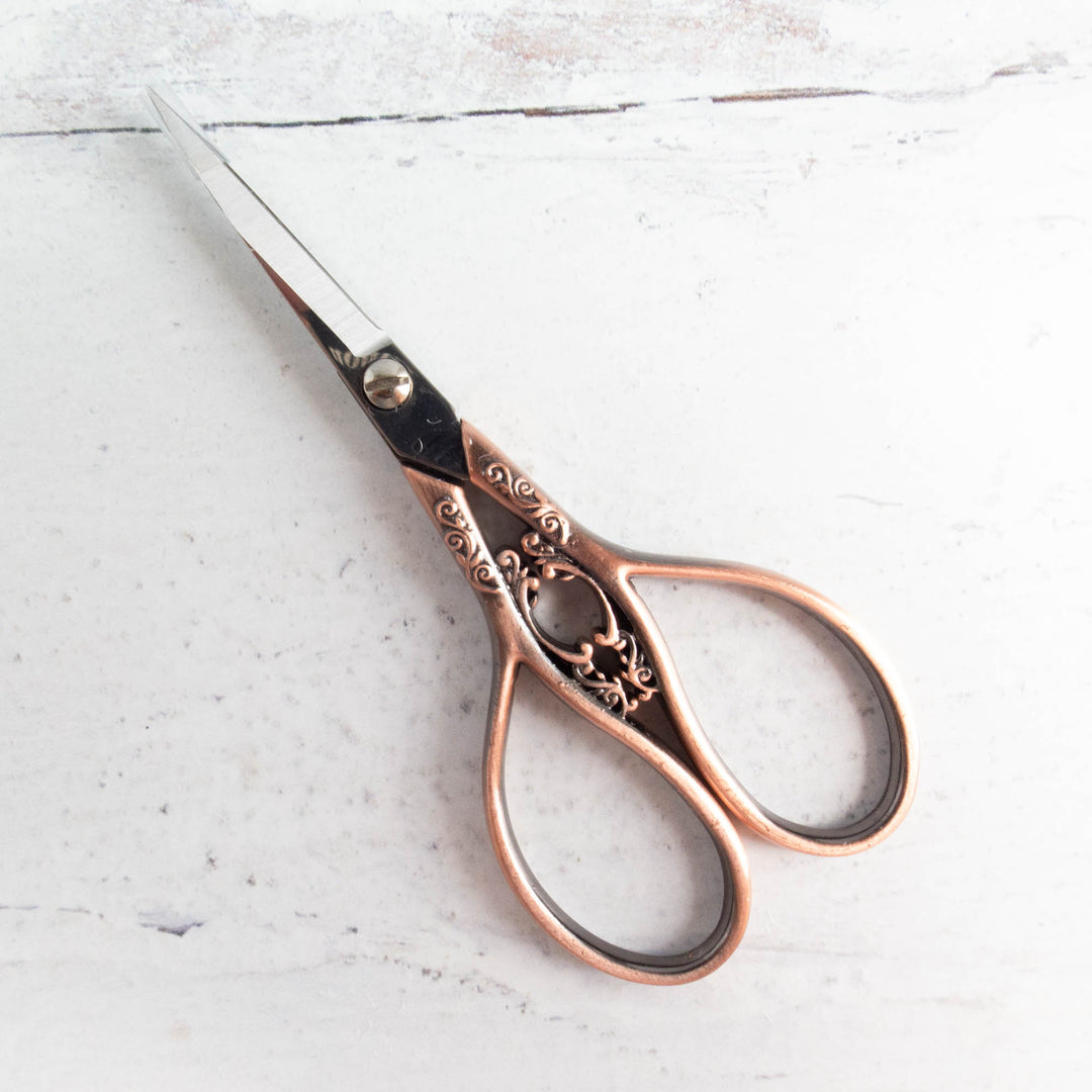 Floral Teardrop Embroidery Scissors