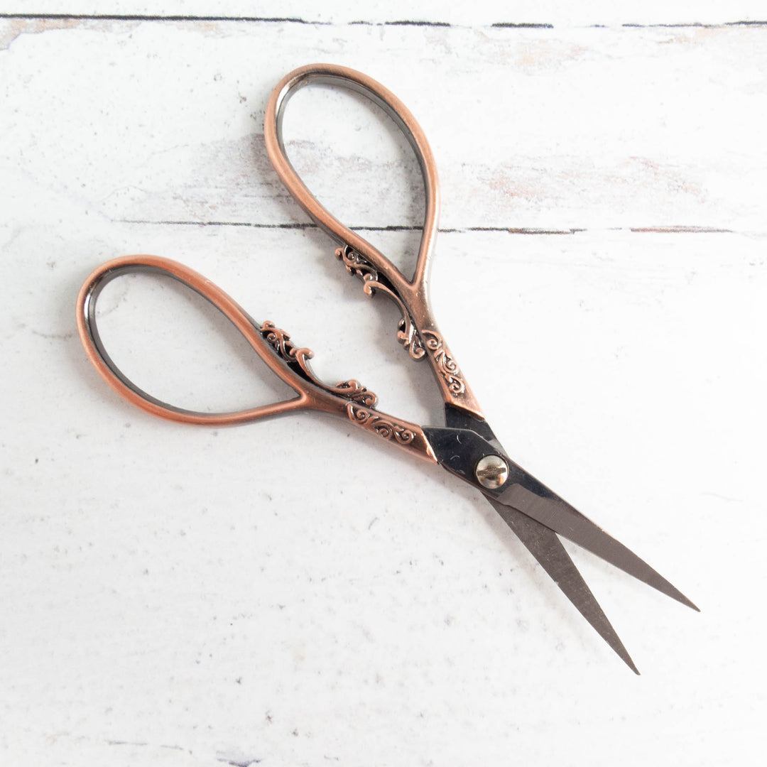 Floral Teardrop Embroidery Scissors