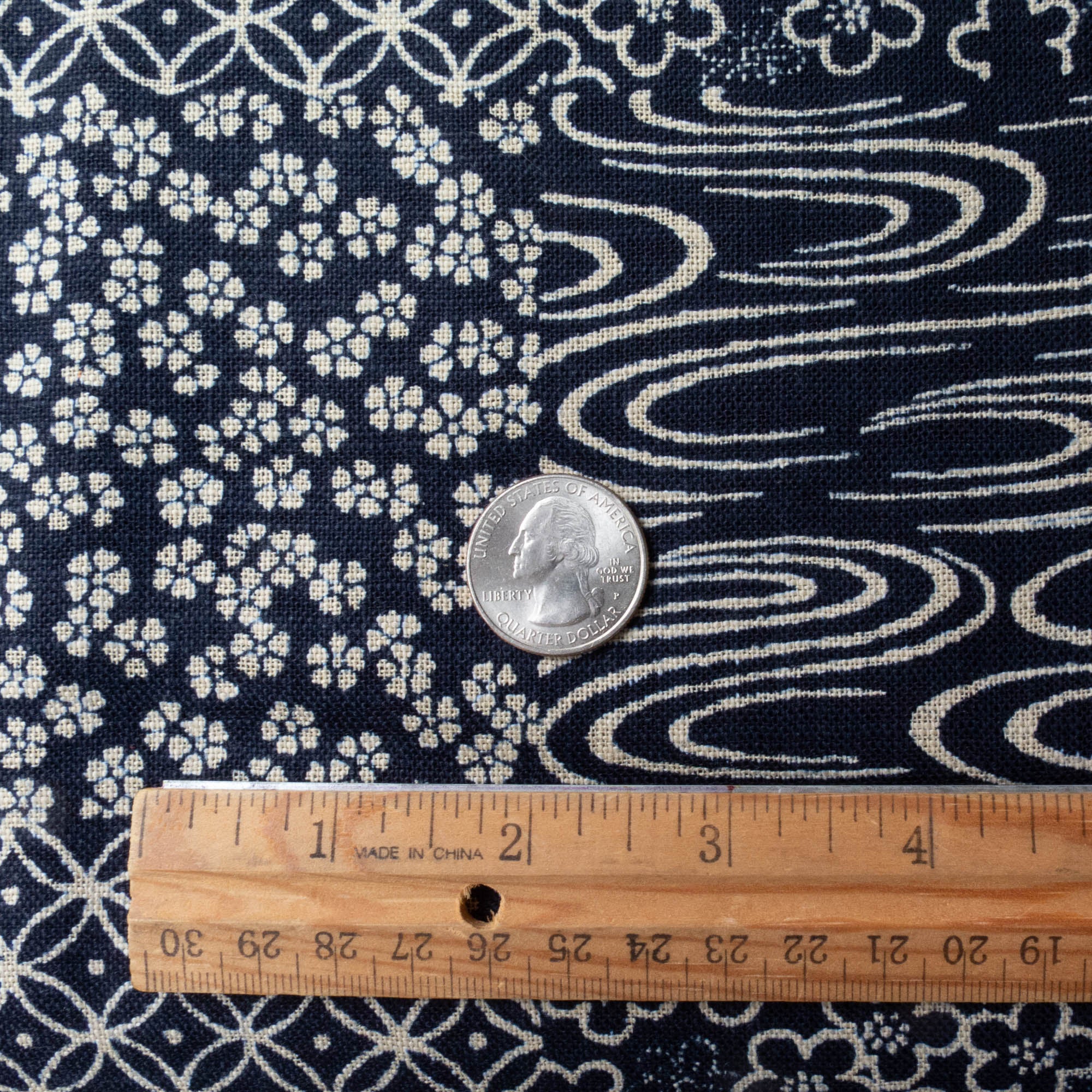 Nara Homespun :: Cheater Panel Navy (NHSD151) – Snuggly Monkey