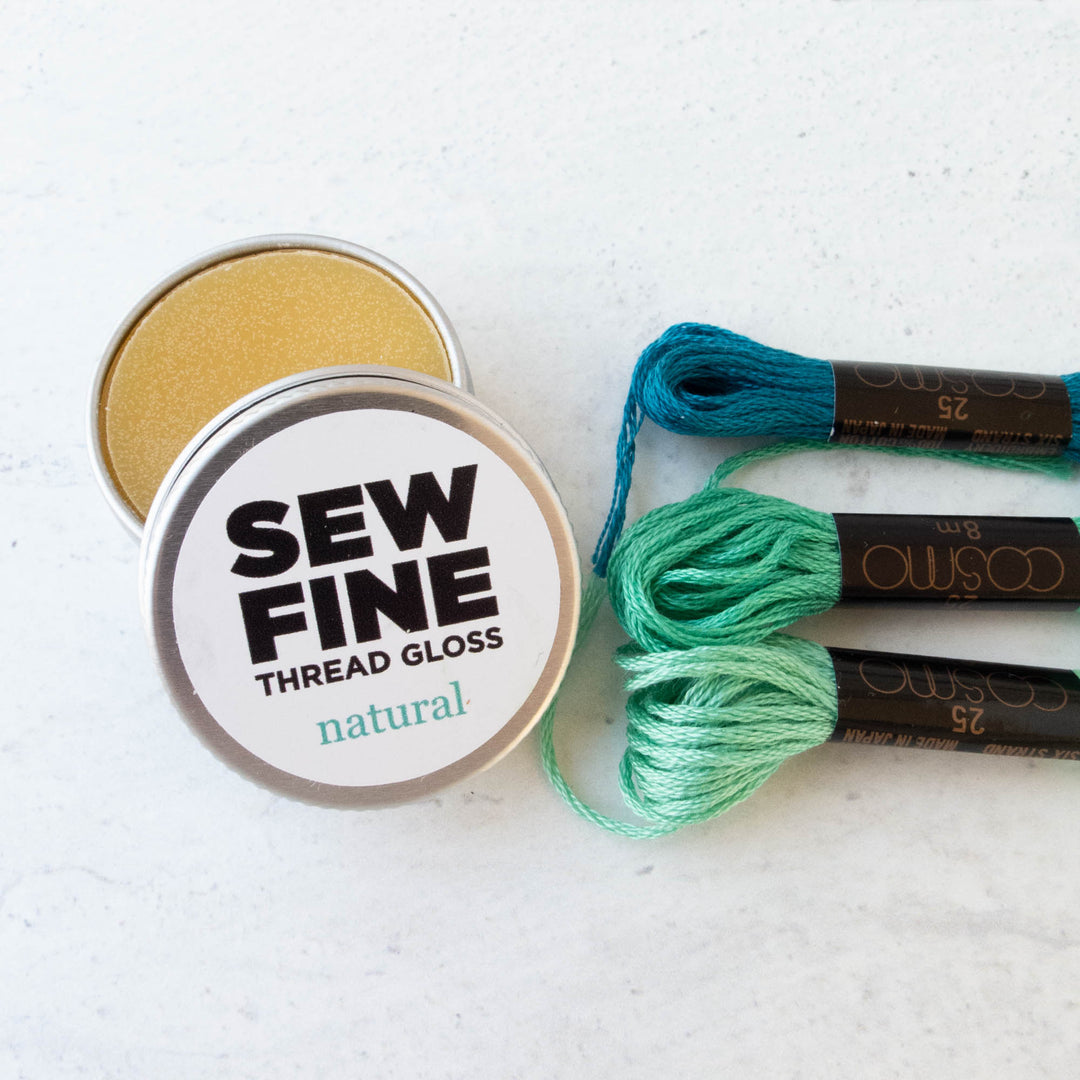 Sew Fine Thread Gloss - Natural Unscented Beeswax