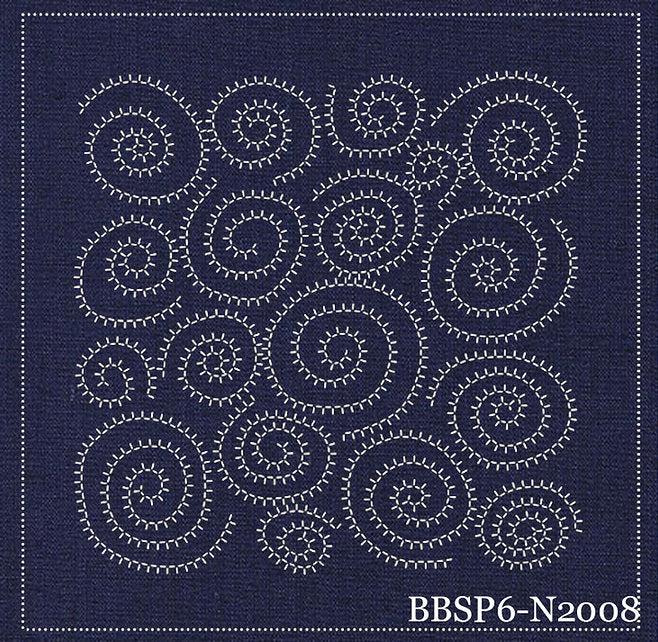 Nautilus Pre-Stenciled Sashiko Sampler